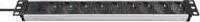Brennenstuhl Premium-Line Technic Aliuminis, 8xCEE 7/4, 1xCEE 7/7, 19 "1U, 2m, juodas / sidabras1390007018 / GT-650