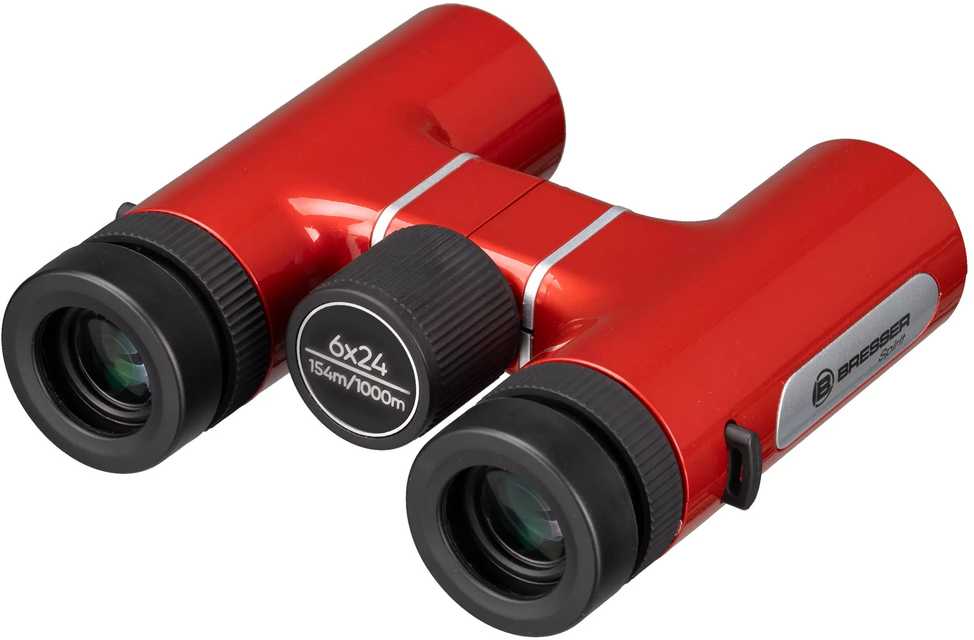 Žiūronai Lornetka Bresser Bresser Sirius 6x24 raudona