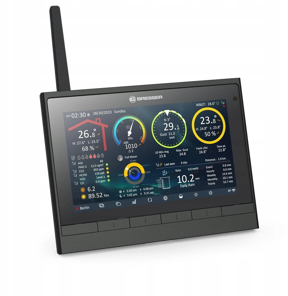 BRESSER 9-in-1 MeteoChamp HD WiFi oro stotis
