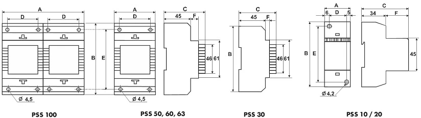 Breve TRANS.PSS 30 230/24VOBUDOWANY SIDE.