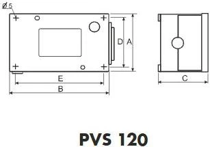 PVS 120 transformatoriaus techninis brėžinys
