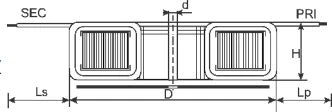 BREVE toroidinis transformatorius TTS 100/Z 230/24V 100VA (17124-9997)