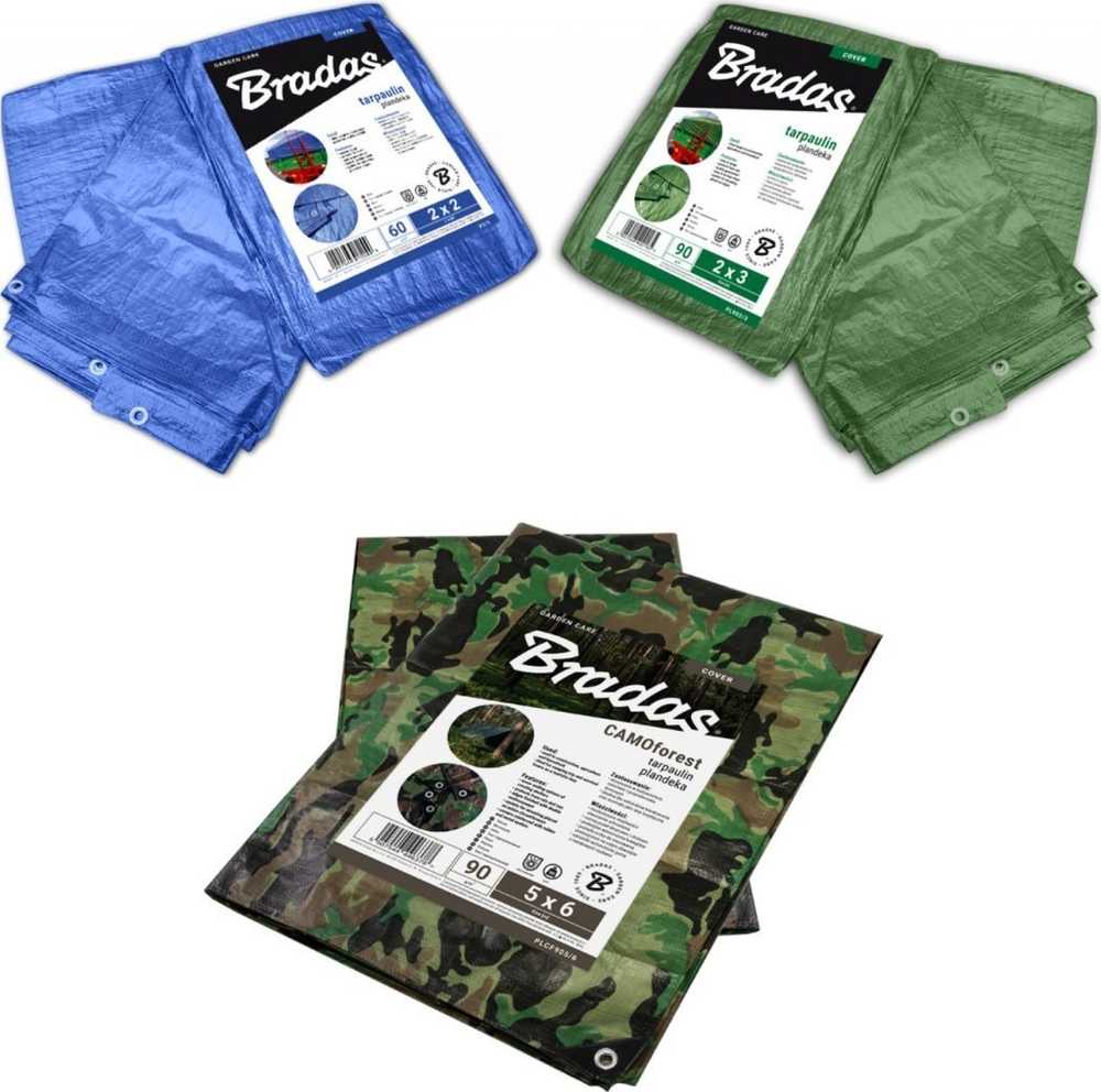 Bradas Brezentas 90g žalias storas 5x6 atsparus šalčiui UV+