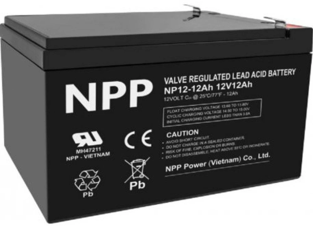 Akumuliatorius NPP, 12V 12AH
