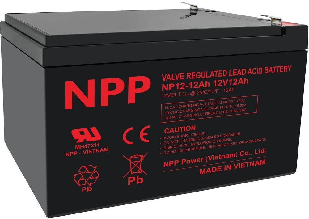 Akumuliatorius NPP, 12V 12AH