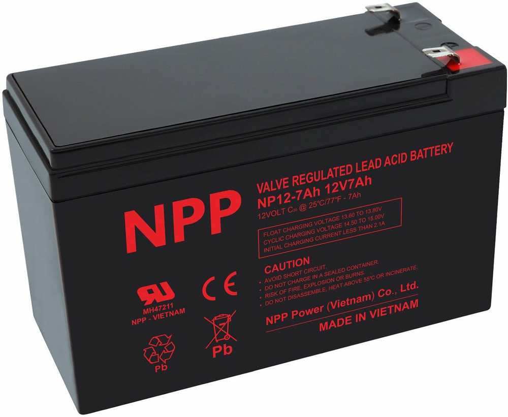 brightsign Baterija 12 V 7 Ah T1(F1) Pb AGM NPP