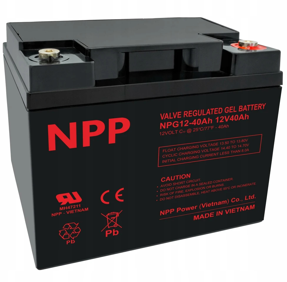 Brightsign Npp Power NPG gelio baterija 12V 40Ah AE AGM DEEP GEL