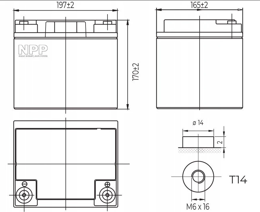 Brightsign Npp Power NPG gelio baterija 12V 40Ah AE AGM DEEP GEL