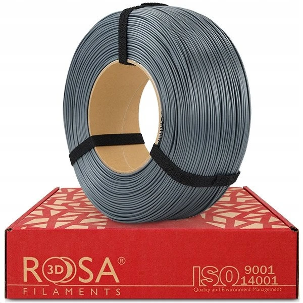 Pilkas ASA 1.75mm plastikas be ritės