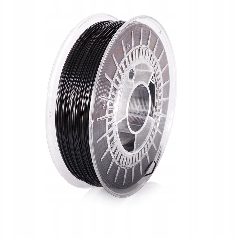 3D plastikas PET-G juodas 1.75mm 1kg refill pakuotė Rosa3D
