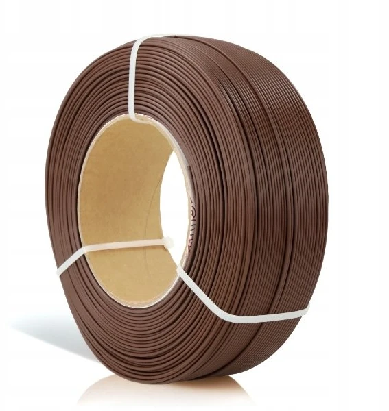 3D plastikas PLA ruda (chocolate ruda) 1.75mm 1kg refill pakuotė Rosa3D