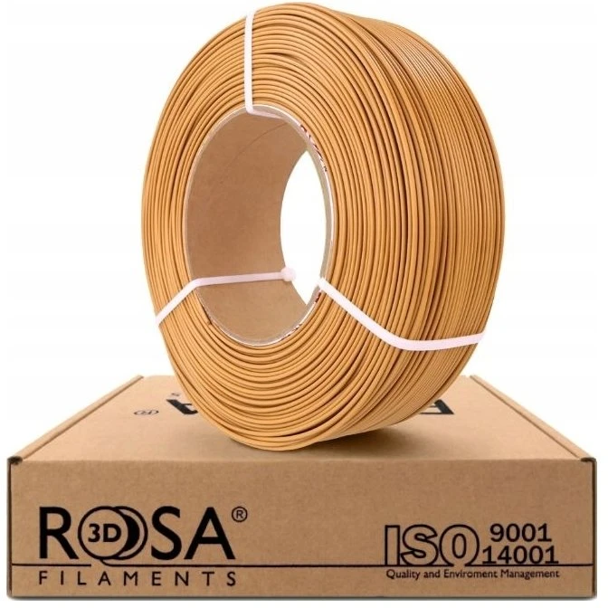 PLA 3D filamento refill ritė, šviesiai ruda