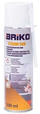 Vasarinės sandarinimo putos Briko Šiaudelis 500, 500 ml
