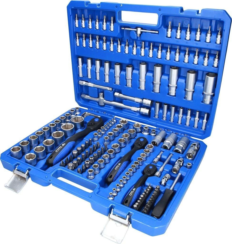 KS Tools Galvučių komplektas BRILLIANT TOOLS, 172 vnt., 1/4", 3/8", 1/2"