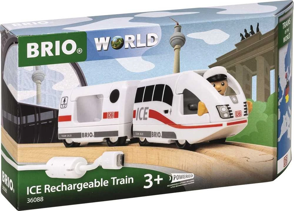 Dėlionė Ravensburger BRIO - ICE įkraunamas traukinys (Pasaulio traukiniai) - (36088)