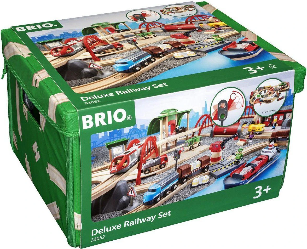 BRIO RAILWAY geležinkelio rinkinys liukso klasės, 33052