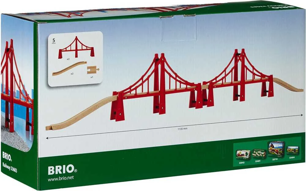 Brio Railway BRIO dvigubai sukabintas tiltas, 33683