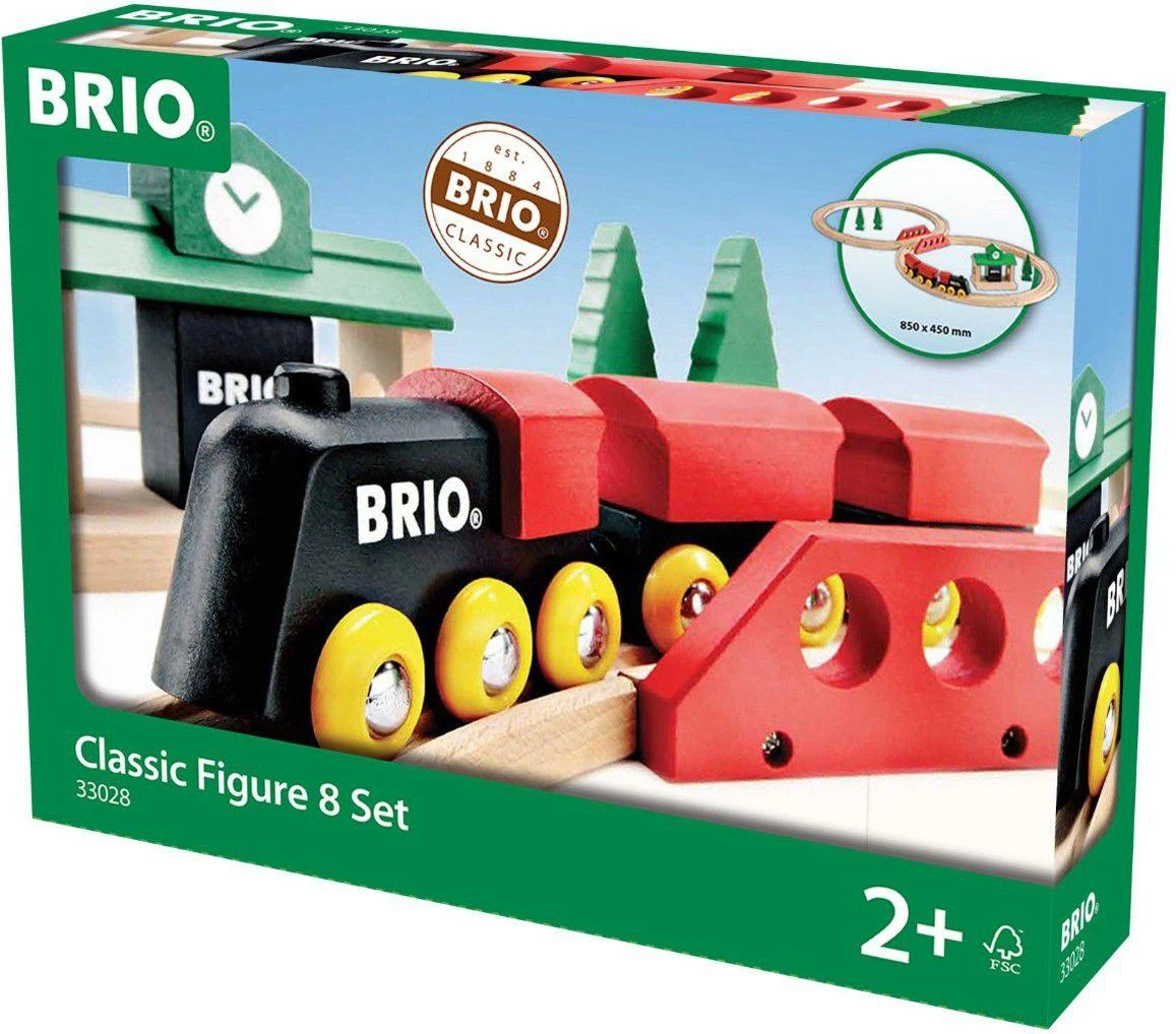 Brio Railway BRIO traukinių rinkinys medinis, 8 dalys, 33028