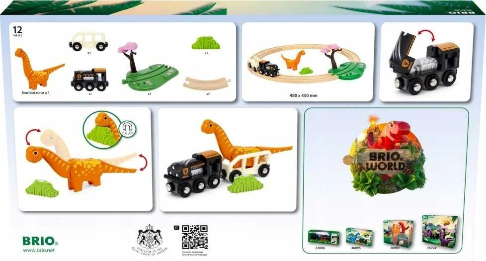 BRIO dinozaurų rinkinys apskritime, 36098