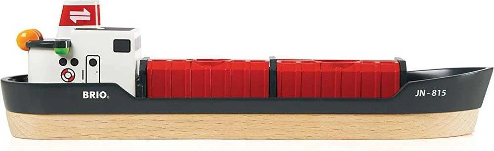 Ravensburger Brio geležinkelis Brio rinkinys su traukinio bėgiais Cargo harbour, 33061
