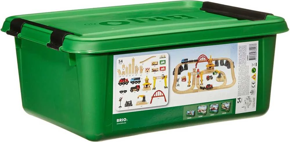 Brio Railway Brio rinkinys su traukinio bėgiais Railway deluxe, 33097