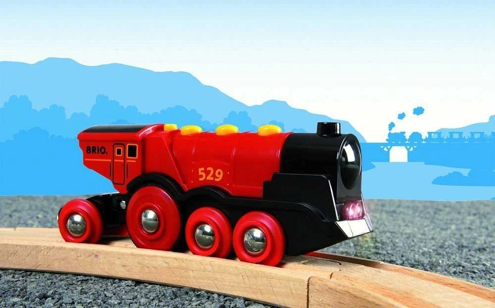 Ravensburger Brio geležinkelis BRIO garvežys Mighty Raudona, raudonas, 33592 (Atnaujinta)