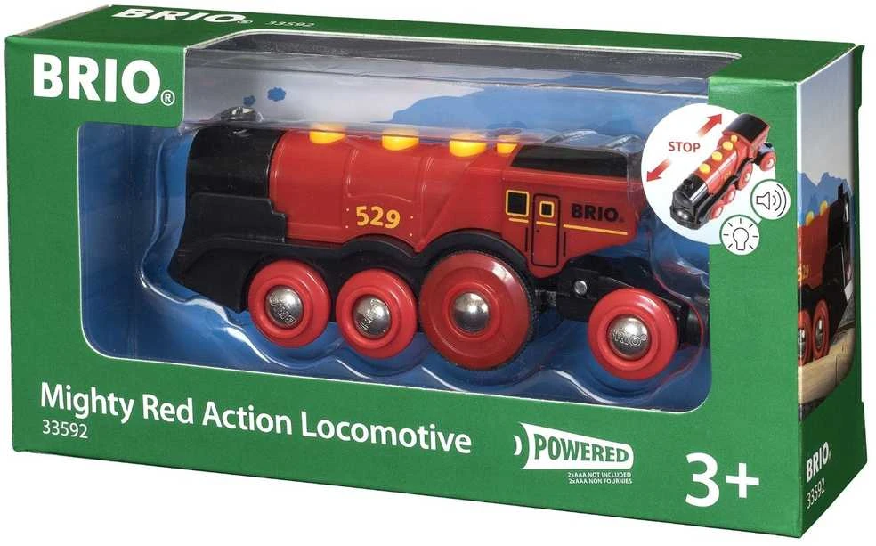 Ravensburger Brio geležinkelis BRIO garvežys Mighty Raudona, raudonas, 33592 (Atnaujinta)