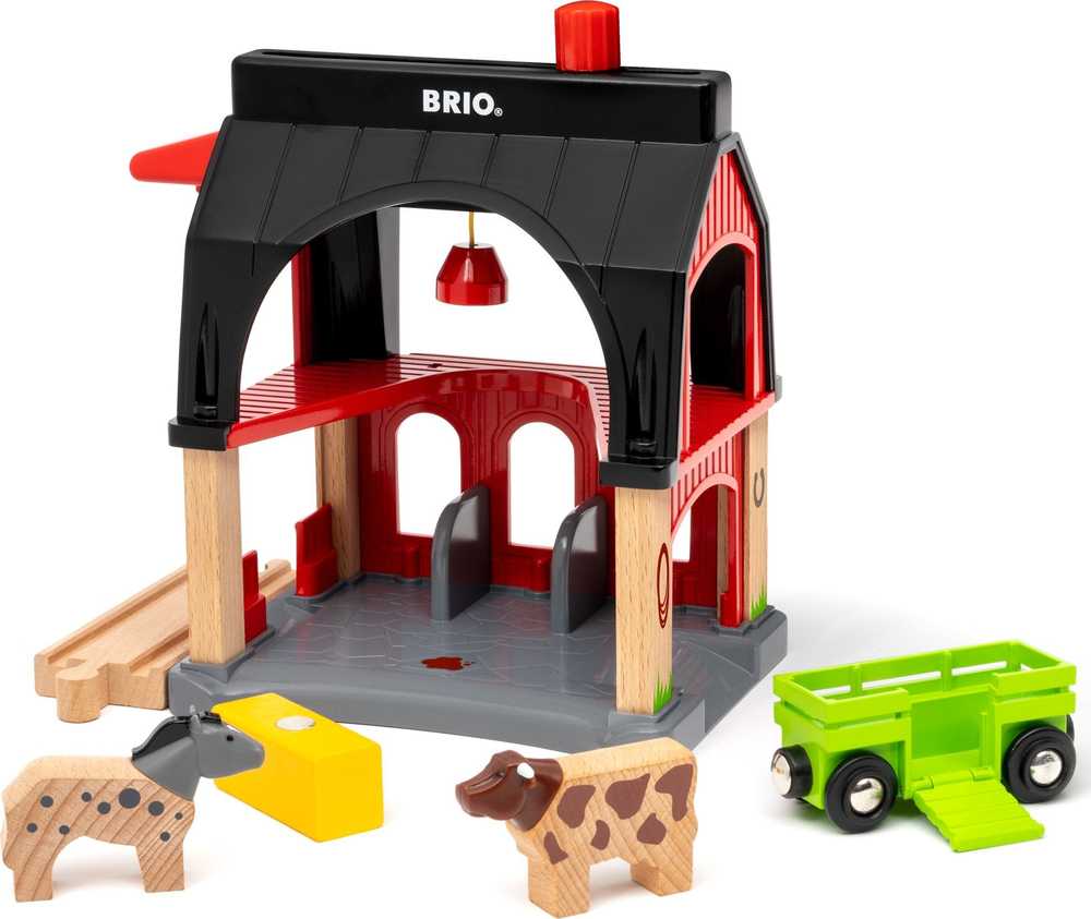 Ravensburger Brio Gyvūnų tvartas, pastatas, 3 metai, įvairiaspalvis