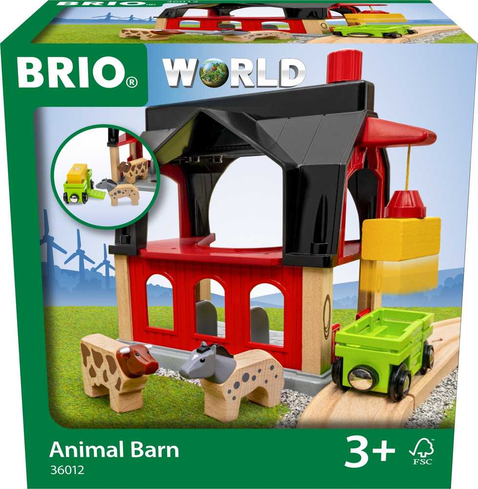 Ravensburger Brio Gyvūnų tvartas, pastatas, 3 metai, įvairiaspalvis