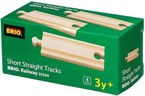 Ravensburger Brio geležinkelis BRIO mažų tiesių kelio detalių rinkinys, 33334