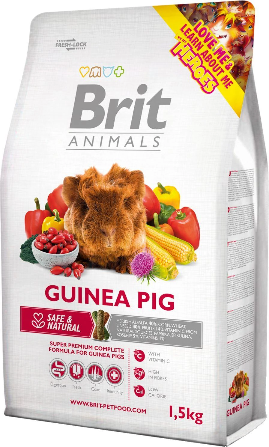 BRIT Animals maistas jūrų kiaulytėms 1,5kg