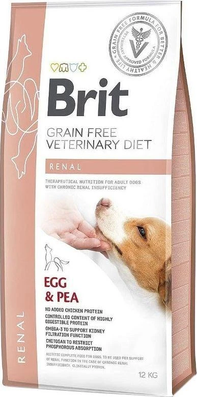 Brit GF Veterinary Diets sausas Maistas šunims Renal 2kg