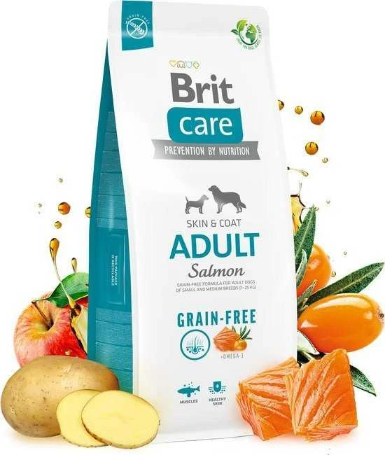 Brit Care GF Adult lašiša sausas Maistas šunims 12 kg