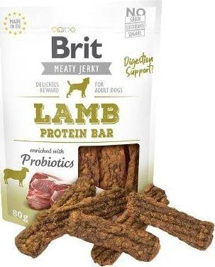 Brit Jerky Lamb Protein Bar skanėstas 80g