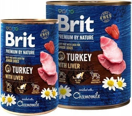 Brit Premium by Nature konservai šunims kalakutiena with Liver 800g