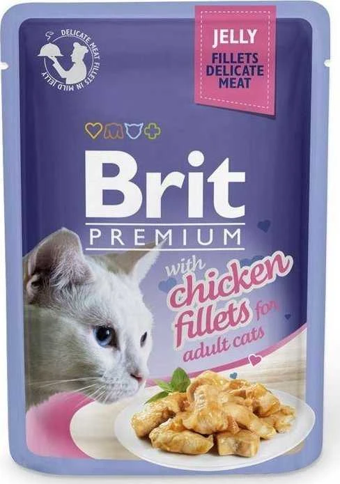 Brit Premium Delicate Fillets in Žele su vištiena 85 g