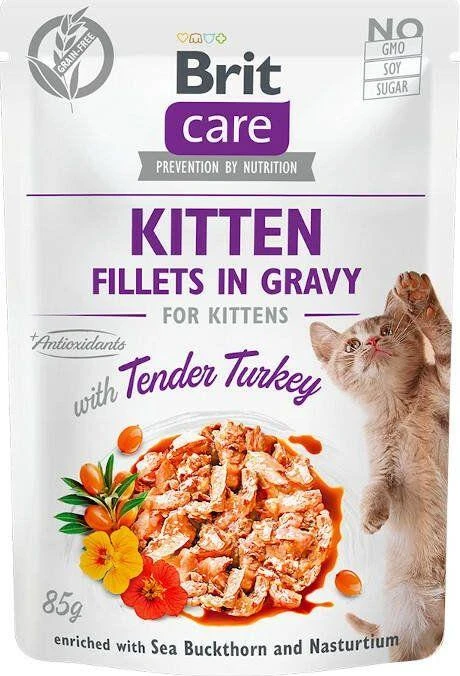 BRIT Care Fillets in Gravy kalakutiena fillets in gravy - wet food for kittens - 85 g