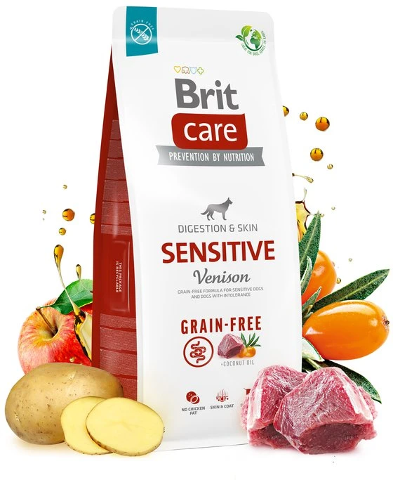 Brit Care GF Sensitive Venison&bulvės sausas Maistas šunims 12kg 12 kg