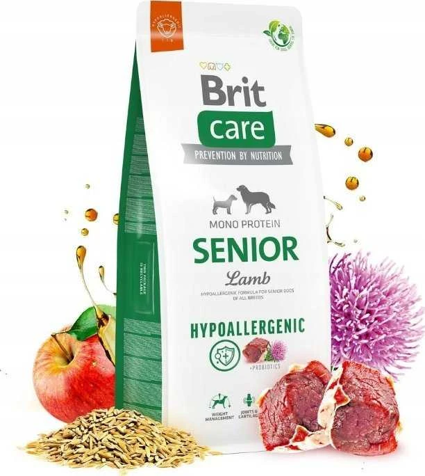 BRIT CARE Dog Senior su ėriena ir ryžiais 12kg