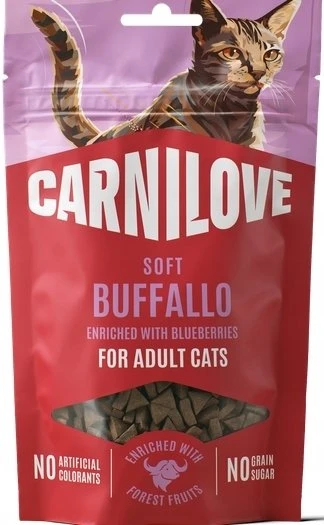 Vafo Praha Sro Brit Carnilove kačių skanėstas 50 g minkštas užkandžis Buffalo, naujas (101112415)