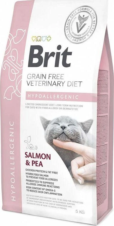 Brit GF Veterinary Diets sausas maistas katėms Hypoallergenic 2kg