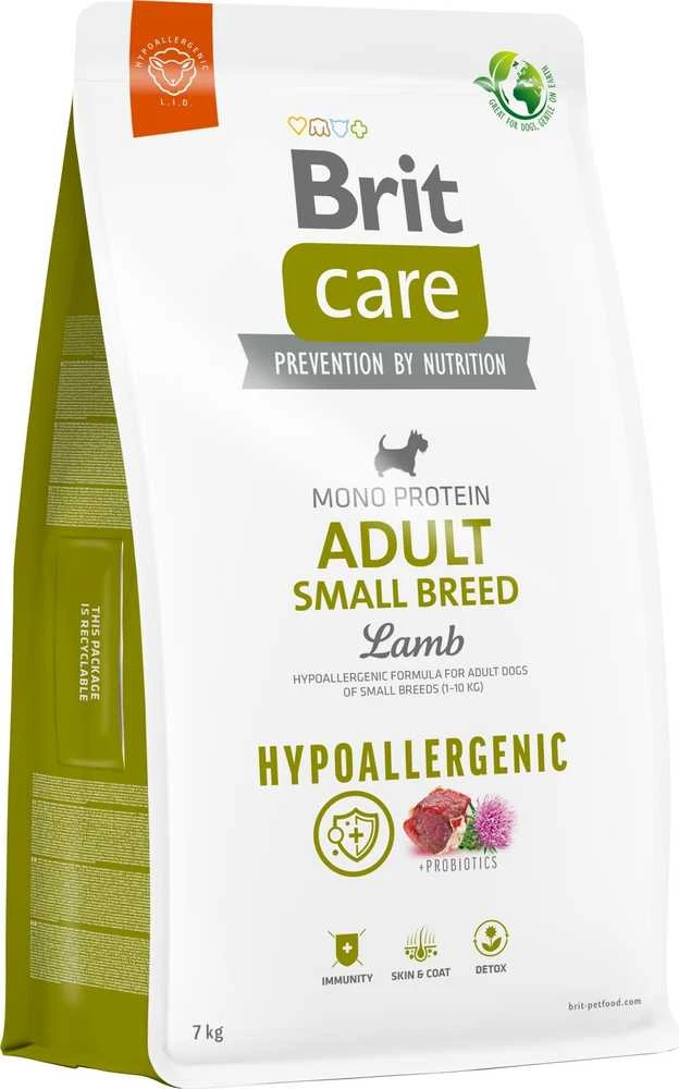 BRIT CARE Dog Adult Small Breed su ėriena ir ryžiais 7,5kg