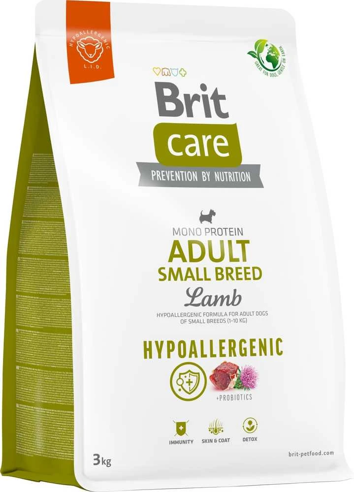 BRIT CARE Dog Adult Small Breed su ėriena ir ryžiais 3kg
