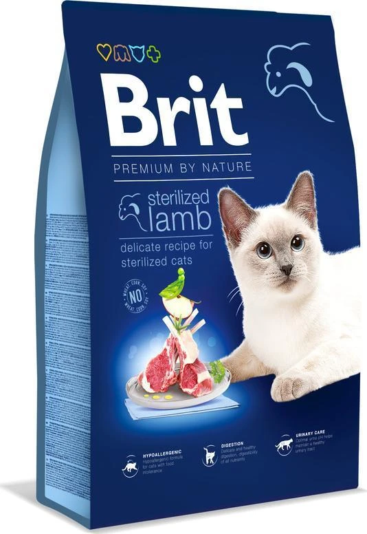 BRIT PREMIUM Cat Sterilized ėriena 1,5kg