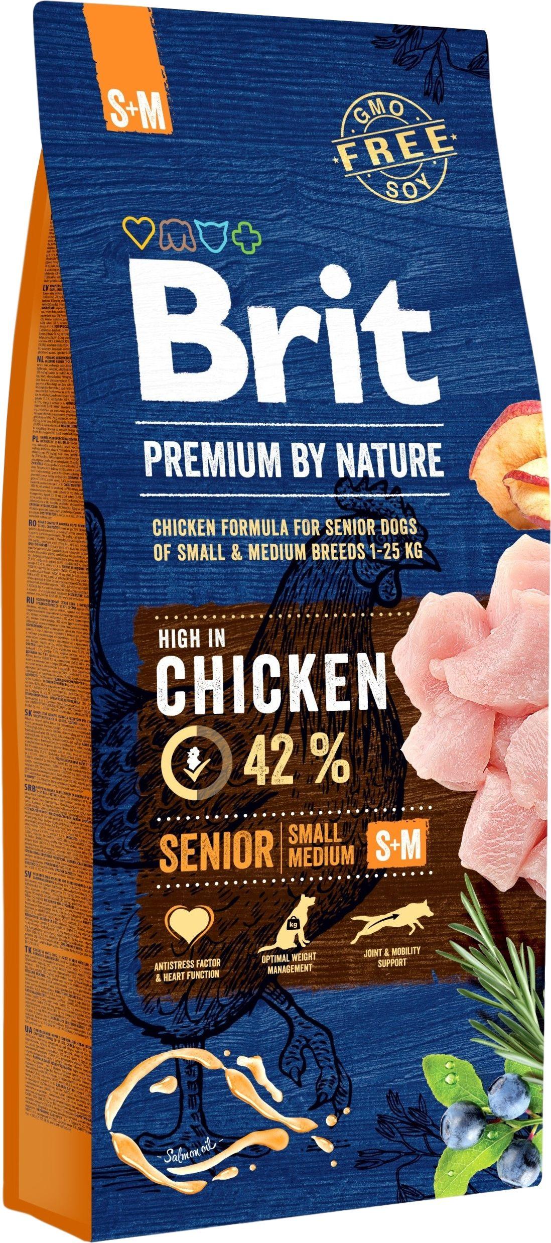 BRIT PREMIUM Dog by Nature Senior S/M 15kg