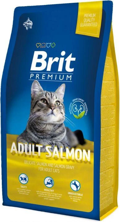 BRIT PREMIUM Cat Adult lašiša 1,5kg
