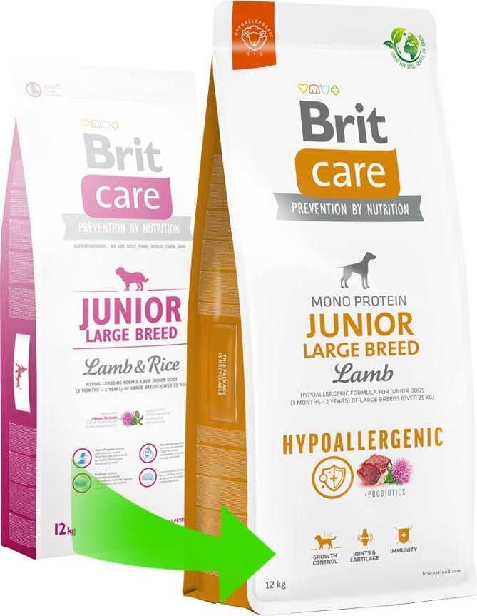 Brit Care HP Junior LB su ėriena ir ryžiais NEW 12 kg