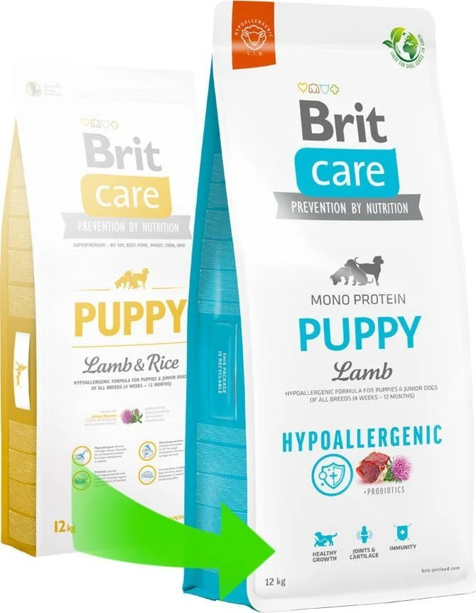 Brit Care HP Puppy su ėriena ir ryžiais NEW 12 kg