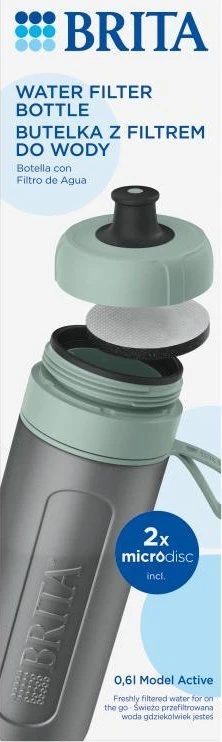 Gertuvė Brita Active + 2 diskai, pastelinė žalia