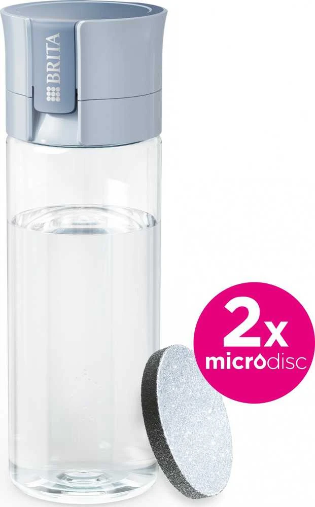 Gertuvė Brita Vital + 2 Brita MicroDisc vandens filtrai, pilkos spalvos